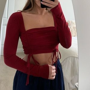 Forever 21 Red Crop Top